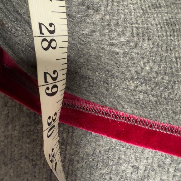 Sundance Size Medium Dulcet Tones Velour Top Red Gray Colorblock Ruched Sleeves - Picture 7 of 8